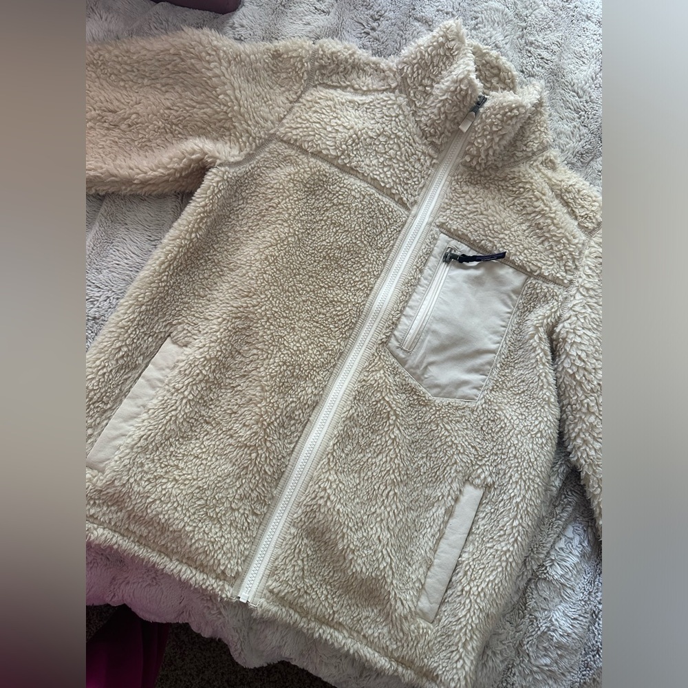 Women’s Patagonia Zip Up Fleece Jacket Brown/Tan